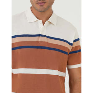 Polo AIVAR Confort Coupe Classique Motif Rayé Uni Tissu Tricoté de Haute Qualité Grandes Tailles - XL à 6XL Idéal Golf et Été - Product Image 5