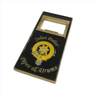 Ouvre-bouteille en forme personnalisée, moderne, en émail doux, en alliage de zinc, découpe et impression - Honneur, courage avant tout, Carabineros de Chile - Product Image 6