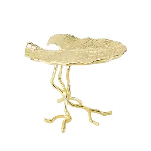 Support à gâteaux en métal martelé à 3 niveaux Design moderne classique Vaisselle faite à la main Vaisselle pour la maison Vaisselle Dessert Stand - Product Image 6