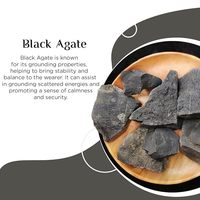 Agate noire naturelle de haute qualité, pierre brute, cristaux de guérison en vrac, minéraux, fournisseur en gros, KALA CULTURE, décoration intérieure