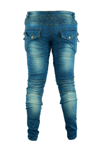 Pantalones de Motociclismo D-Ride Moto Faded Blue para Hombre, Mezcla de Poliéster/Algodón, Diseño Protector, Transpirable, de Secado Rápido, Personalizable - Product Image 5