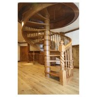 Kit d'escalier en colimaçon Prima rond intérieur en acier et bois grenier escalier en colimaçon colonne centrale escalier en colimaçon