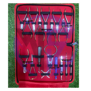 Juego de Alicates Dentales de Ortodoncia de 18 Piezas, Profesional para Doblar Alambres y Colocar Brackets, Instrumentos Wenquar de Alta Calidad - Product Image 6