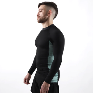 Service OEM Haute Qualité Sublimation Complète Protège-éruptions Impression Personnalisée Muscle Fit Musculation Compression Rashgaurd Hommes - Product Image 4
