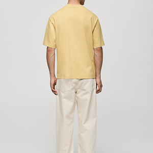 T-shirt oversize pour homme, classique, en coton, pour tous les jours, T-shirt oversize pour homme, décontracté, coupe ample, en coton - Product Image 2