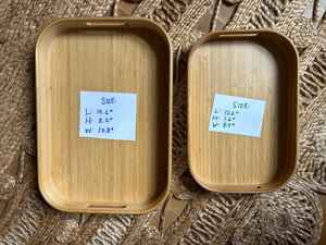 Bandeja de Servicio Artesanal de Madera con Diseño Art Deco y Trabajo Meena de The Craft Exim, para el Hogar, la Cocina, la Mesa de Comedor, Organizador Utilitario - Product Image 5