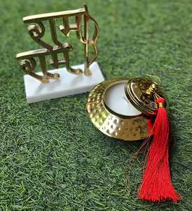 RAM RAM BEAUTIFUL <b>GIFT</b> HAMPER WITH WAX BOWL WITH BOX PACKING FOR DIWALI AND WEDDING <b>GIFTS</b> - Product Image 4