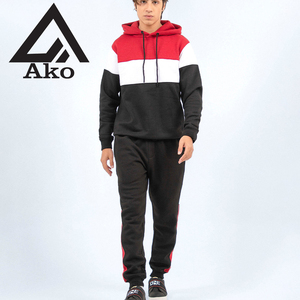 Heavyweight Fleece Blank <b>Oversized</b> Tracksuit Men Straight Leg Sweatsuits <b>Sweatpants</b> and Hoodie Set jogger By Ako - Product Image 1