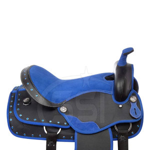 Elegante Silla de Montar para Doma con Material Duradero, Cuero Azul, Herrajes Bañados en Latón, Arco de Madera, Tamaño Personalizado, Cómoda - Product Image 2