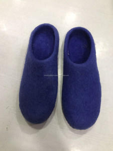Lightweight Felt <b>Wool</b> <b>Slipper</b> Handmade Unisex Eco Friendly Genuine Leather Outsole Happy Sheep <b>Wool</b> Fair Trade Indoor Wear - Product Image 3