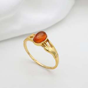 Brass Vintage Bohemian Gemstone <b>Ring</b> 18k Gold Plated <b>Statement</b> <b>Ring</b> for Women Wholesale - Product Image 5