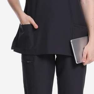 Ensemble de gommages hospitaliers modernes Qualité supérieure Unisexe Médecin Infirmière Uniforme chirurgical Jogger Pantalon Top Logo personnalisé Approvisionnement en vrac - Product Image 6