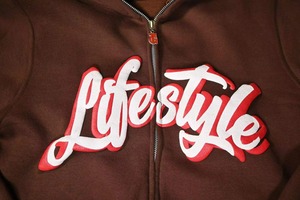 Sweat-shirts à capuche personnalisés pour hommes, broderie 3D, automne, demi-zip, coton lourd écologique, avec logo - Product Image 3