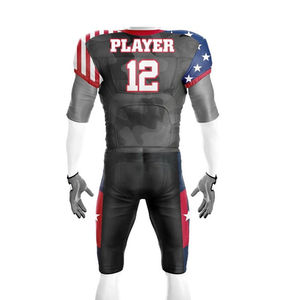 Ensemble d'uniformes de football américain, design 2026, manches courtes, séchage rapide, service OEM disponible - Product Image 5