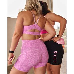 Sujetador Deportivo Acolchado Momentum con Efecto Push-Up para Mujer, Ligero, Talla Grande, Ropa Deportiva para Gimnasio, Estampado Energy, Color Marshmallow, Talla XS - Product Image 6