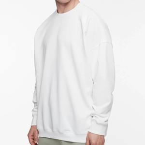 Sudadera de Diseño Urbano para Hombre, Hombros Caídos, 100% Algodón, Apliques de Felpa, Estilo Oversize, Informal de Invierno, OEM, Marca Privada - Product Image 2
