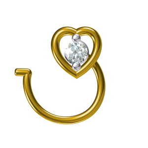 Alfiler de Nariz de oro Premium de 14 quilates curado con diamante de gama alta B2B Ethnic Jewelry Ventures Alianzas comerciales innovadoras - Product Image 1