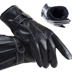 Guantes de conducción antideslizantes de marca personalizables, cuero suave y duradero para todas las estaciones, pantalla táctil amigable para escenas de invierno al aire libre - Product Image 1