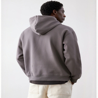 Trendy Premium Heavyweight Oversized Unisex Hoodie 100% Cotton Streetwear Sudadera con capucha en blanco con logotipo personalizado