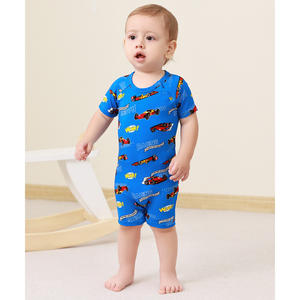 Lot de 2 Combinaisons et Barboteuses d'été à Manches Courtes en Bambou pour Bébé - Product Image 5