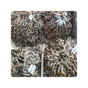 Cadenas de eslabones de 38mm de alta resistencia, cadena de ancla marina de acero de aleación para amarre de embarcaciones e industria en alta mar - Product Image 1