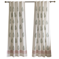 Rideaux occultants isolants ignifuges en coton pur, style moderne, design personnalisé de luxe, motif vague, les plus vendus