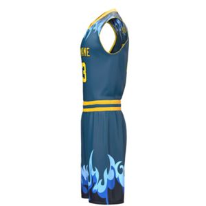 Maillot de basket-ball pas cher de haute qualité cousu à séchage rapide FashionBasketball uniforme de sport sur mesure nouveau Design - Product Image 3
