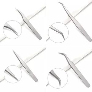 Juego de pinzas de acero inoxidable de alta calidad, instrumentos de belleza para desplumar cejas - Product Image 6