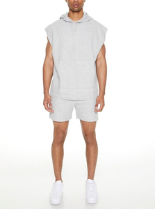 2024 Logo personnalisé gilet d'entraînement à capuche grande taille Gym débardeur respirant lavé décontracté Gym sweat avec sweat à capuche sans manches - Product Image 2