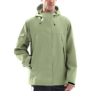 Veste coupe-vent imperméable pour homme, col montant, logo frontal, entièrement personnalisable, respirante, séchage rapide - Product Image 4