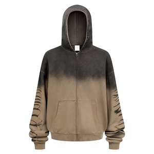 Sweat à capuche personnalisé brodé pour l'hiver 2026, 100% coton, confortable, unisexe, streetwear - Product Image 1