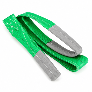 Sangle de levage Provina haute résistance pour charges lourdes, 2 tonnes, facteur de sécurité 4:1, sangle de 4 mm pour la manutention des matériaux, polyester de qualité supérieure, durable - Product Image 1