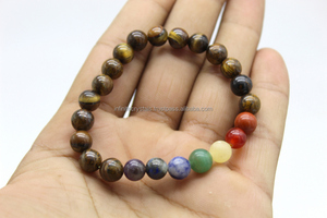 กำไล7-Chakra พลอยตาเสือใช้ได้ทั้งชายและหญิงสำหรับงานแต่งงานและของขวัญ - Product Image 4
