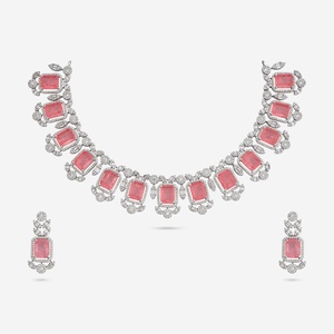 Party-Ready Zircon <b>Statement</b> <b>Necklace</b> - Product Image 1