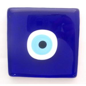 ของตกแต่งบ้านตาชั่วร้ายทรงสี่เหลี่ยมแก้วขนาด10x10ซม. - Product Image 1