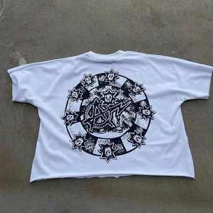 Kivotech เสื้อยืดผ้าฝ้าย100% สำหรับผู้ชายเสื้อยืดฮิปฮอปสีขาวแบบกำหนดเอง - Product Image 6