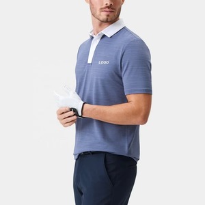Camiseta Polo de Jacquard de Talla Grande al por Mayor para Hombre, Camisetas de Golf con Logotipo Personalizado y Manga Corta Regular - Product Image 2