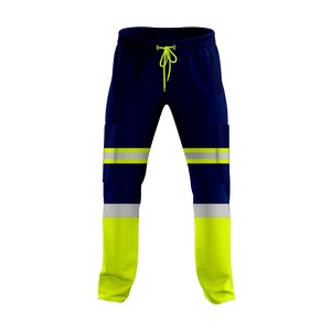 Pantalones de alta visibilidad para hombre, pantalones de trabajo de seguridad con cinta reflectante de alta visibilidad para hombre - Product Image 3