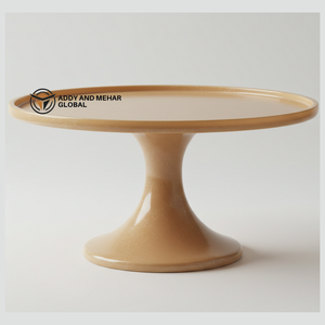 Support à gâteau en résine de qualité supérieure, support rond pour présentation de desserts, piédestal moderne, plateau de service pour la vente en gros - Product Image 4