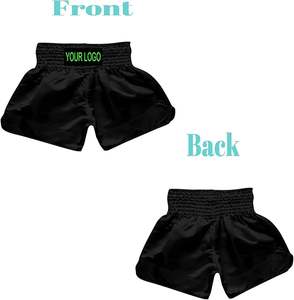 ชุดกางเกงมวยไทยระบายอากาศสำหรับผู้ชาย ออกแบบเองได้ สำหรับชกมวย MMA ฝึกซ้อม ฟิตเนส ศิลปะการต่อสู้ ยิวยิตสู คิโมโน 100% - Product Image 4