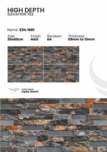 Carreaux de mur extérieur en porcelaine 300x600mm, collection de façade - Product Image 5