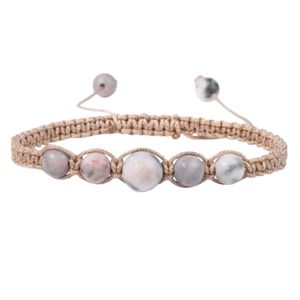 Elegante pulsera ajustable hecha a mano con cuentas de piedra natural para mujer estilo bohemio chic perfecta para regalos o accesorios diarios - Product Image 3