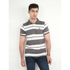 CHENOA Men's Slim Fit Short for Polo Shirt Breathable Knitted Embroidered Colored Light <b>Print</b> High Solid Striped Summer Golf XL - Product Image 3