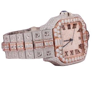 High Quality Full Iced Rose Gold Diamond <b>Watch</b> Precision Quartz Movement for <b>Holiday</b> Night Out Available for Sale - Product Image 3