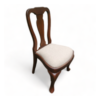 Chaise de salle à manger moderne de luxe en bois massif avec siège rembourré et fonction rafraîchissante pour appartement, salle à manger, utilisation en extérieur