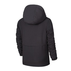 2024 personnalisé OEM hommes High Street Style veste de sport coupe-vent Softshell matelassé hiver polaire avec capuche toile tissu - Product Image 2