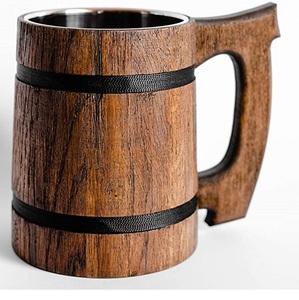 Most Selling Product Inside Steel Wood Moscow Mule <b>Mug</b> Insulated Coffee <b>Tea</b> Water <b>Mug</b> Indoor Parties Cocktail Serving <b>Mug</b> Glass - Product Image 5