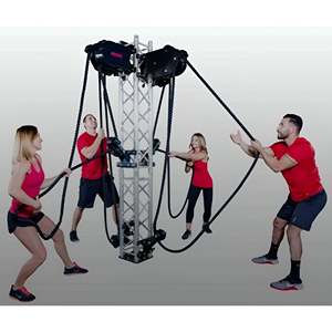 Battle Ropes Dual Tower System for Cardio Endurance Training-Marpo Kinetics Home & Studio Fitness Machine - Product Image 2