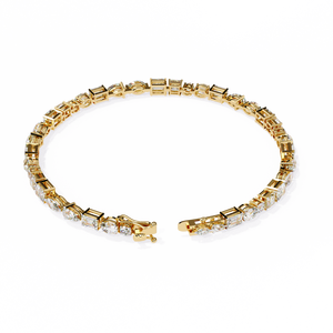Fabulous 18K <b>Gold</b> Lab Grown Diamond Bracelet & <b>Bangle</b> - Product Image 4