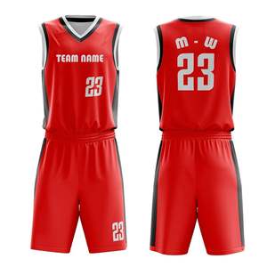 Uniforme de Baloncesto Personalizado de Alta Calidad 100% Poliéster, Nuevo Diseño de Ropa Deportiva para Exteriores, Transpirable, de Secado Rápido, Conjunto de Camiseta de Equipo - Product Image 5